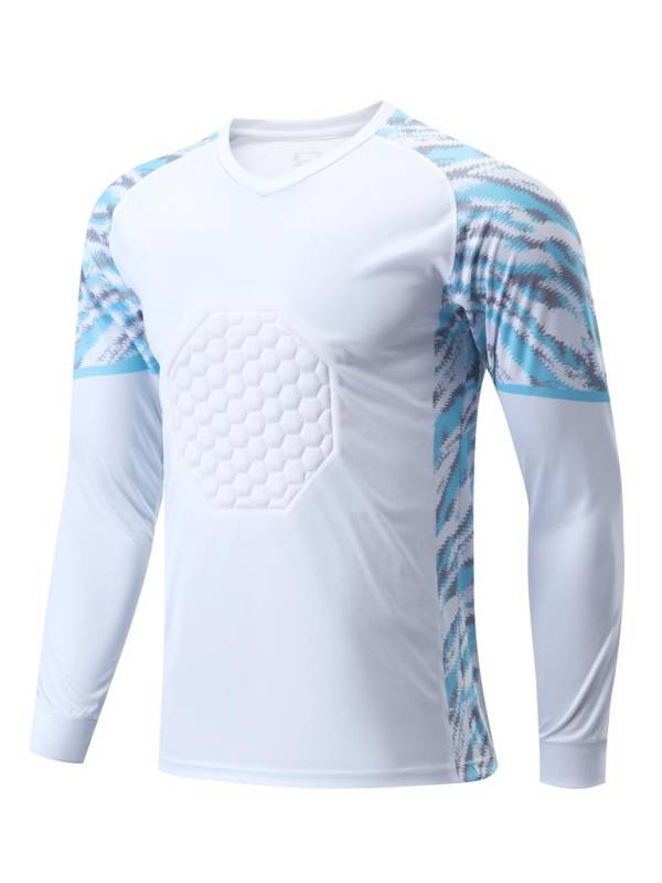 Kids Boys Long Sleeve Protective Sponge Pads  Football Goalkeeper Sport Top thumb