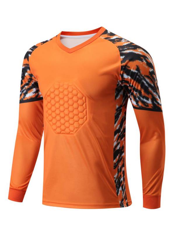 Kids Boys Long Sleeve Protective Sponge Pads  Football Goalkeeper Sport Top thumb