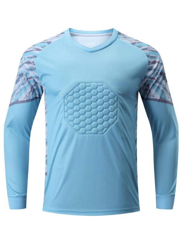 Kids Boys Long Sleeve Protective Sponge Pads  Football Goalkeeper Sport Top thumb