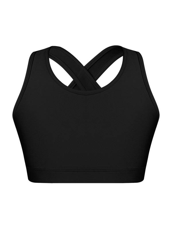 Kids Girls Sleeveless Crop Top and Low Waist Shorts Sport Sets thumb