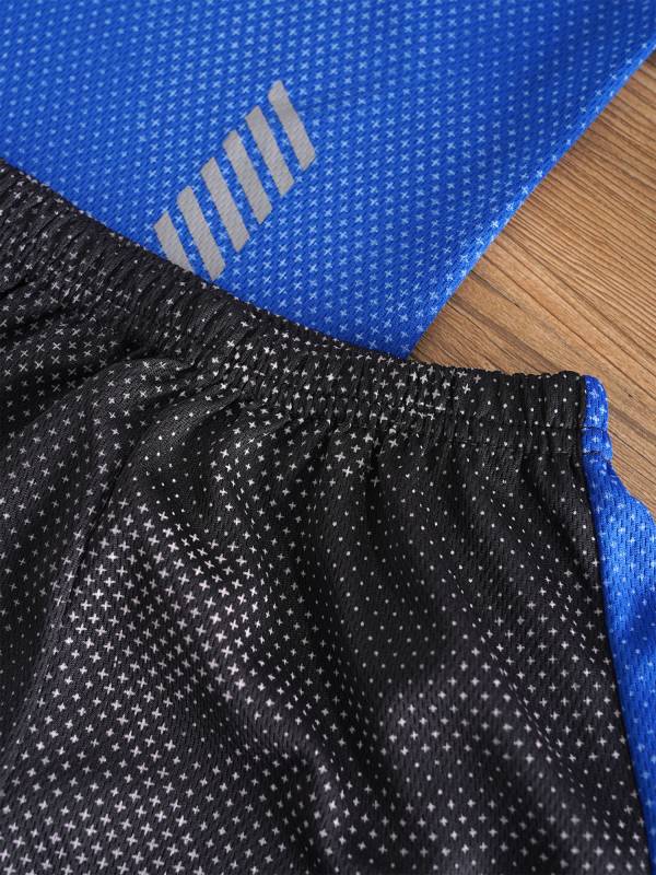 Kids Boys 2pcs Quickly Dry Short Sleeve T-shirt and Shorts Football Set thumb