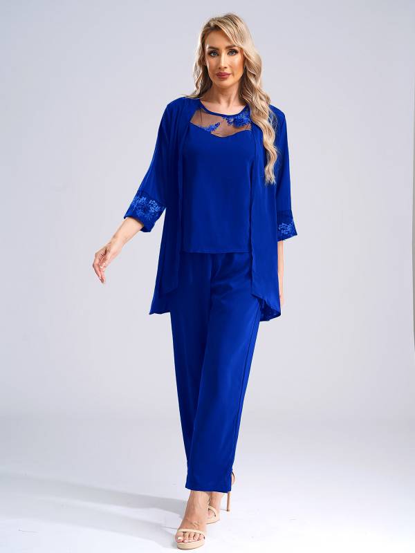 Women 3-Piece Wedding Guest Bridal/Groom Mother Wedding Outfits thumb