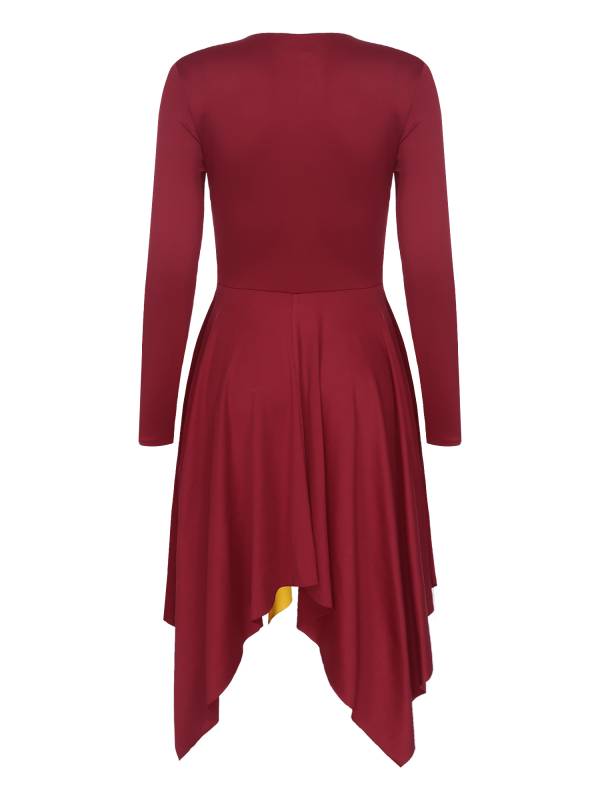 Women Long Sleeve Church Worship Dance Dress thumb