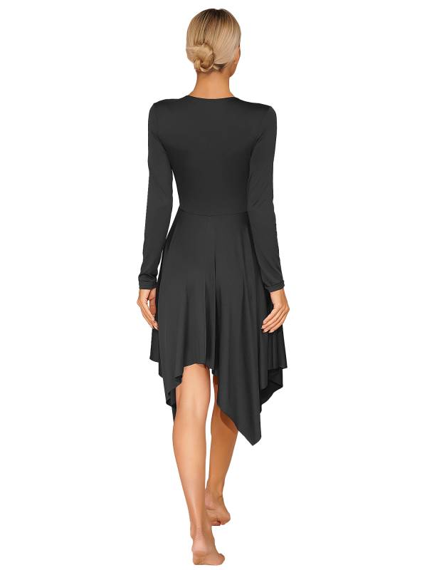 Women Long Sleeve Church Worship Dance Dress thumb