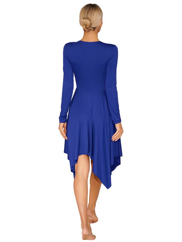 Women Long Sleeve Church Worship Dance Dress thumb