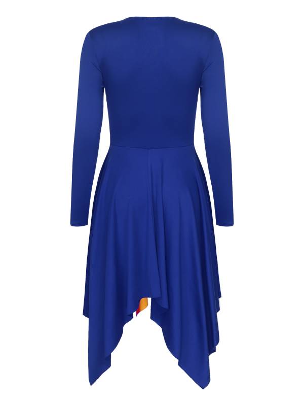 Women Long Sleeve Church Worship Dance Dress thumb