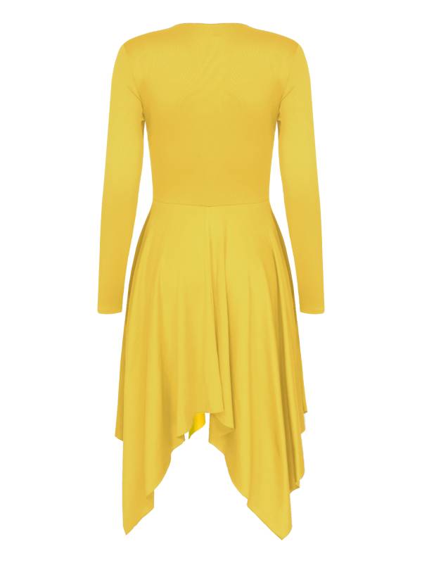Women Long Sleeve Church Worship Dance Dress thumb