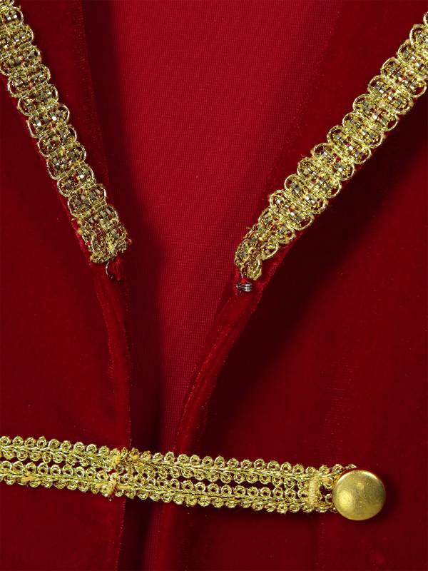 Women Sleeveless Tassels Velvet Circus Ringmaster Waistcoat thumb