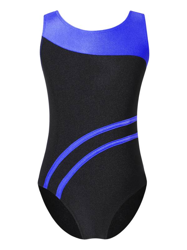 Kids Girls 2pcs Sleeveless Leotard with Shorts Gymnastics Set thumb