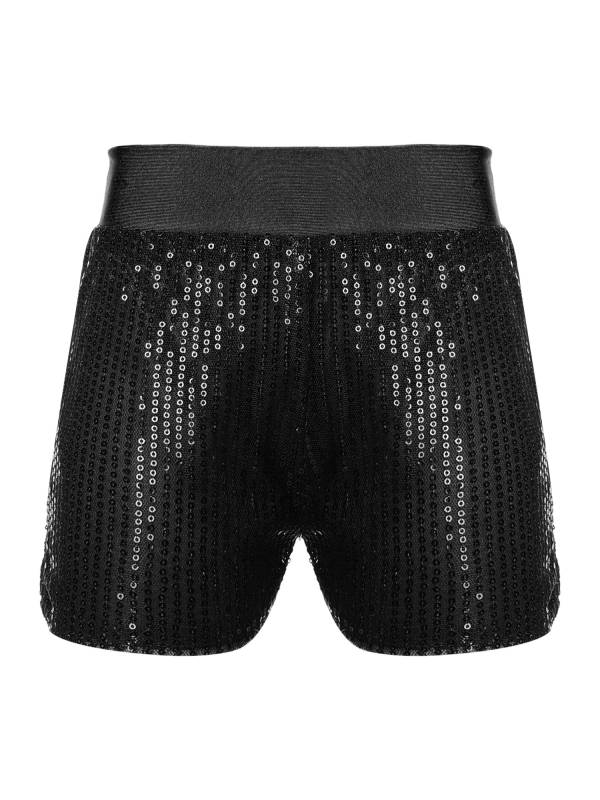 Kids Girls Allover Sequins Jazz Dance Shorts thumb