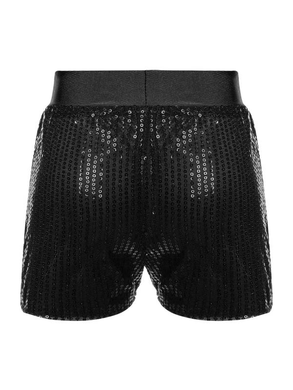 Kids Girls Allover Sequins Jazz Dance Shorts thumb