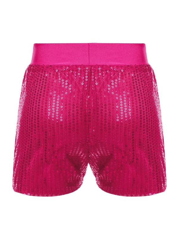 Kids Girls Allover Sequins Jazz Dance Shorts thumb