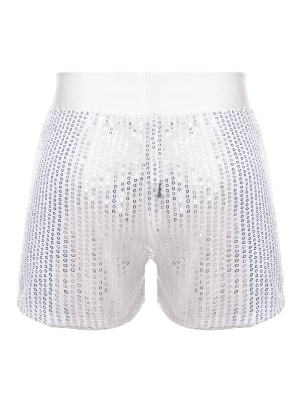 Kids Girls Allover Sequins Jazz Dance Shorts thumb
