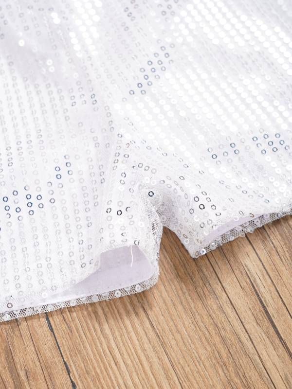 Kids Girls Allover Sequins Jazz Dance Shorts thumb