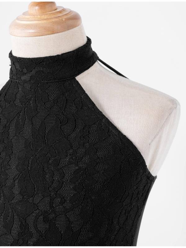 Kids Girls Sleeveless Lace Floral Lyrical Dance Leotard thumb
