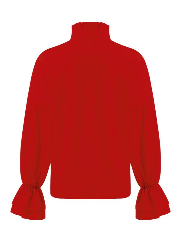Kids Flare Sleeve Solid Color Renaissance Medieval Retro Shirts thumb
