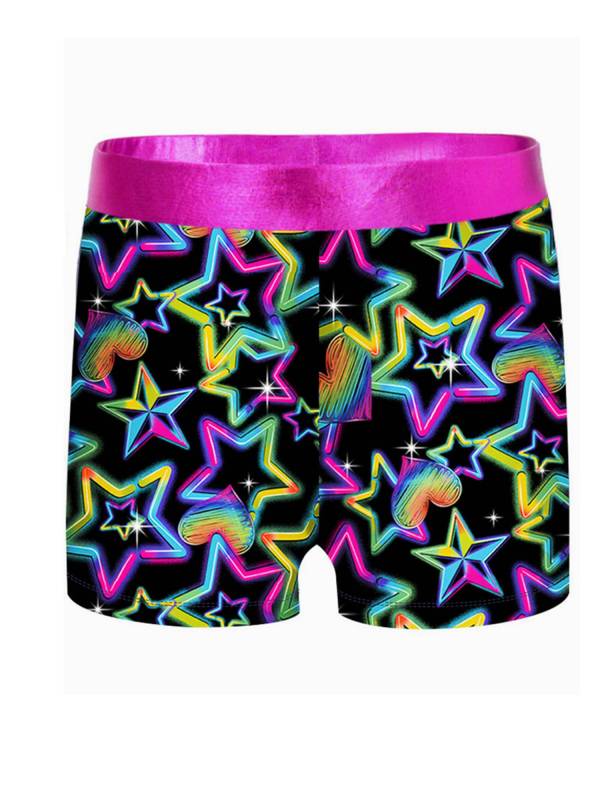 Kids Girls 2pcs Unicorn Rainbow Printed Gymnastics Dance Sets thumb
