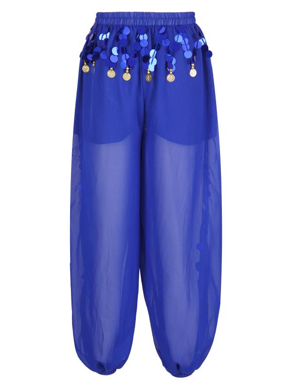 Women Sequins Side Split Belly Dance Bloomers thumb