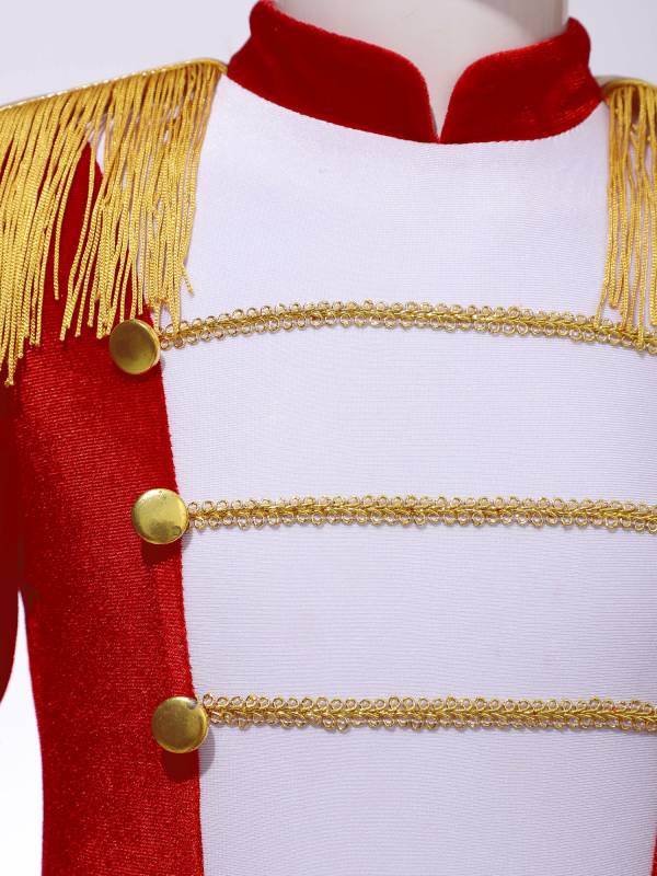 Girls Christmas Circus Costume Long Sleeve Mesh Tutu Leotard Dress thumb