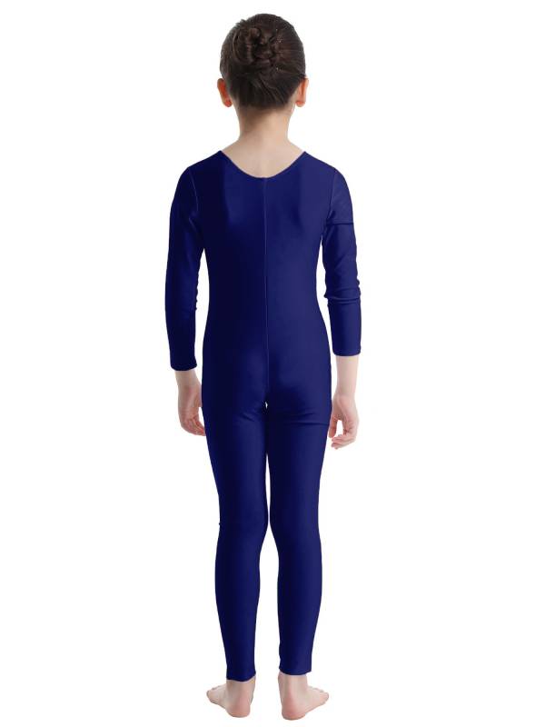 Kids Girls Long Sleeves Gymnastics Unitard Dancewear thumb