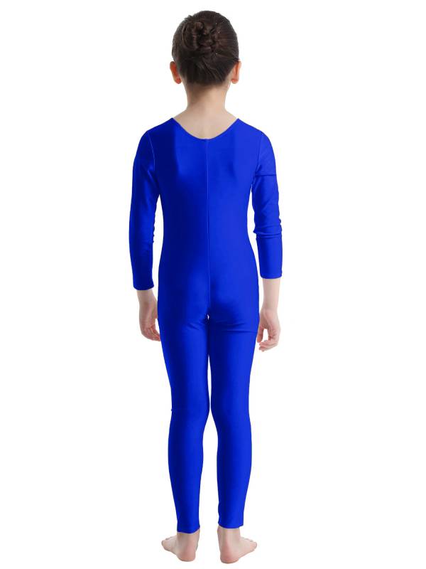 Kids Girls Long Sleeves Gymnastics Unitard Dancewear thumb