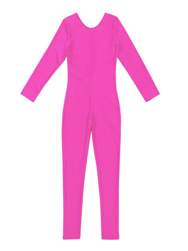 Kids Girls Long Sleeves Gymnastics Unitard Dancewear thumb