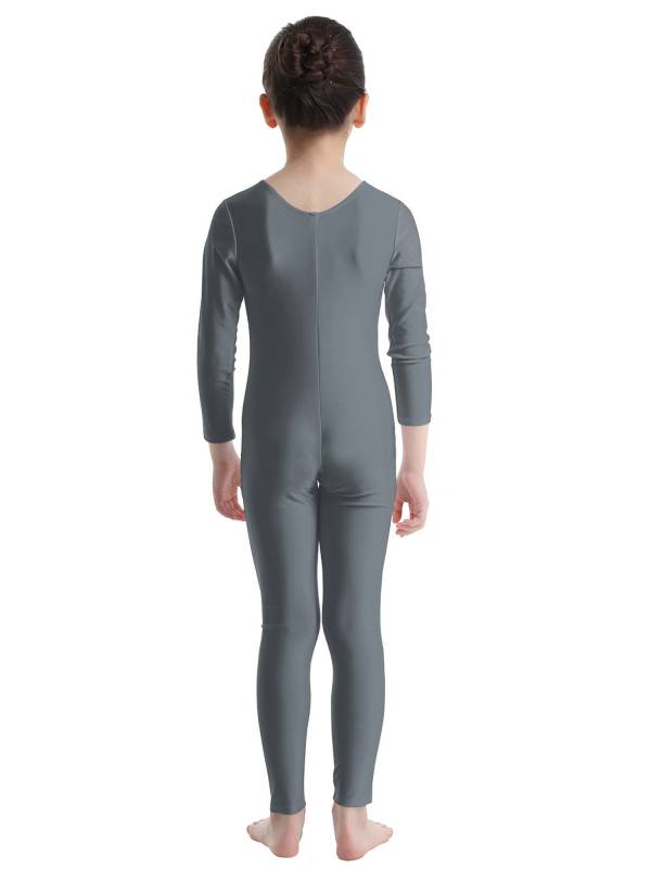 Kids Girls Long Sleeves Gymnastics Unitard Dancewear thumb