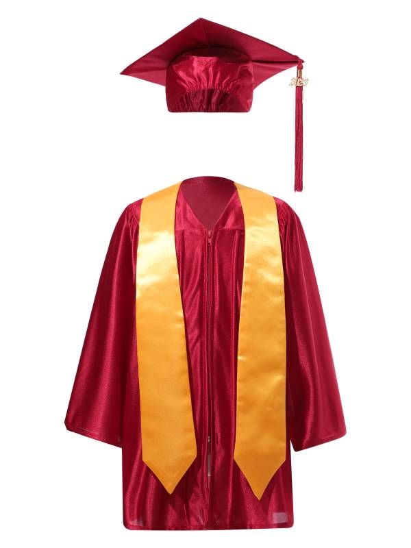 Kids Preschool Primary School Graduation Gown Uniform Set thumb