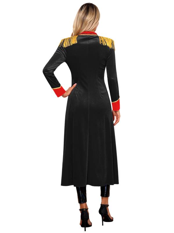 Women Velvet Tailcoat Renaissance Gothic Jacket Cosplay Costumes thumb