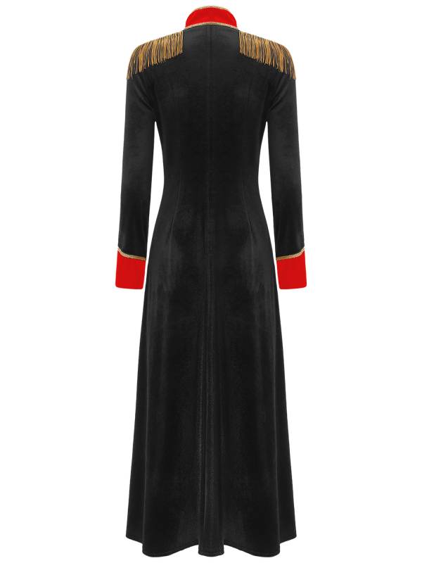 Women Velvet Tailcoat Renaissance Gothic Jacket Cosplay Costumes thumb
