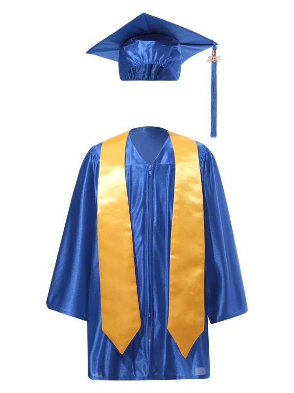 Kids Preschool Primary School Graduation Gown Uniform Set thumb