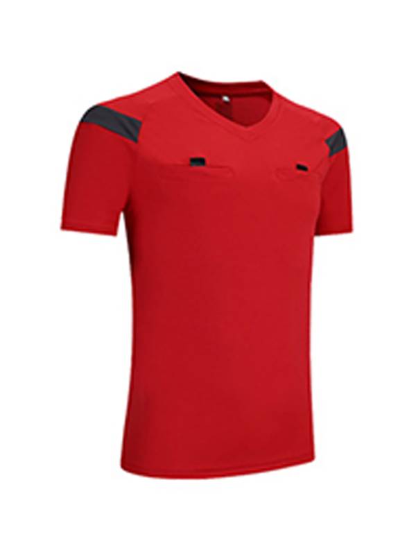 Men Two-Piece Short Sleeve T-shirt with Shorts Soccer Referee Uniform thumb