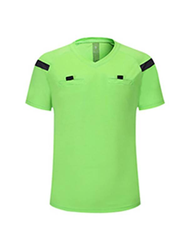 Men Two-Piece Short Sleeve T-shirt with Shorts Soccer Referee Uniform thumb