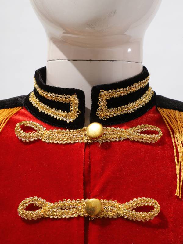 Kids Girls Tassel Epaulet Jacket Circus Ringmaster Cosplay Costume thumb