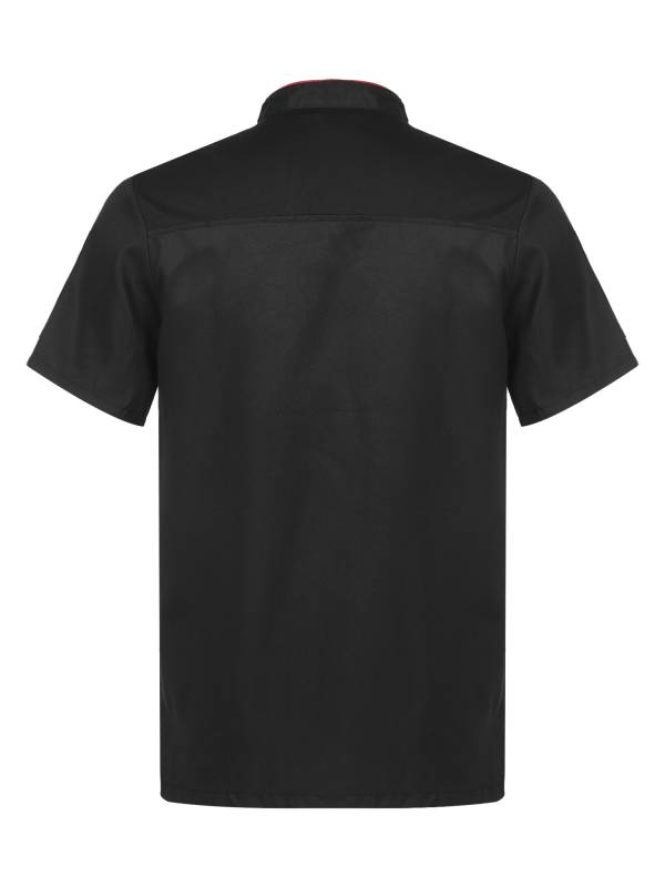 Adults Stand Collar Double-Breasted Chef Shirt thumb