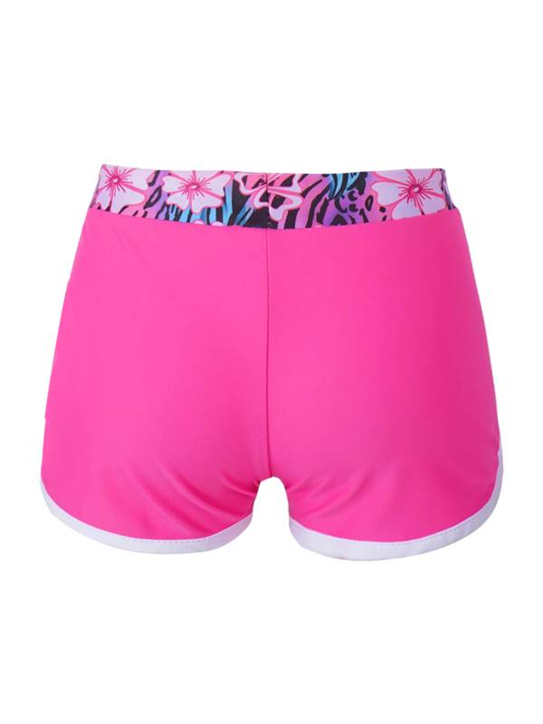 Kids Girls Tropical Print Swimming Shorts thumb