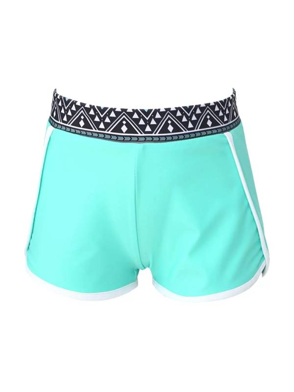 Kids Girls Tropical Print Swimming Shorts thumb
