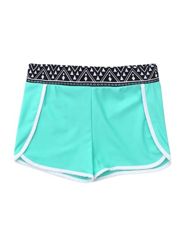Kids Girls Tropical Print Swimming Shorts thumb