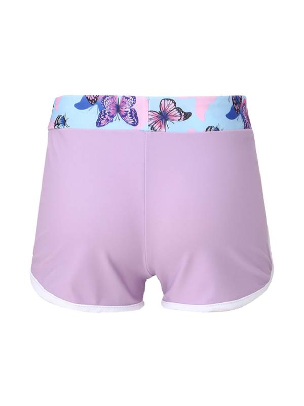 Kids Girls Tropical Print Swimming Shorts thumb