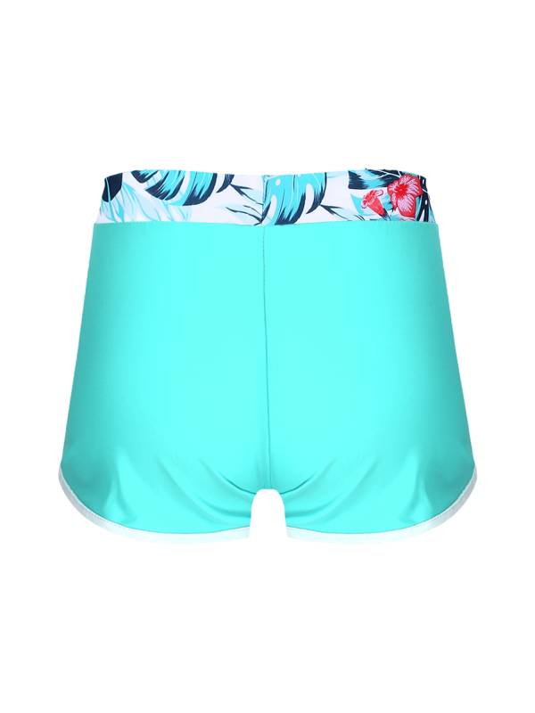 Kids Girls Tropical Print Swimming Shorts thumb