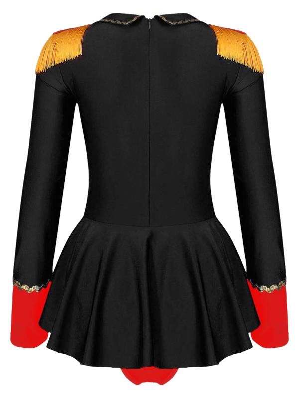 Women Circus Ringmaster Cosplay Costume Halloween Long Sleeve Jumpsuit thumb
