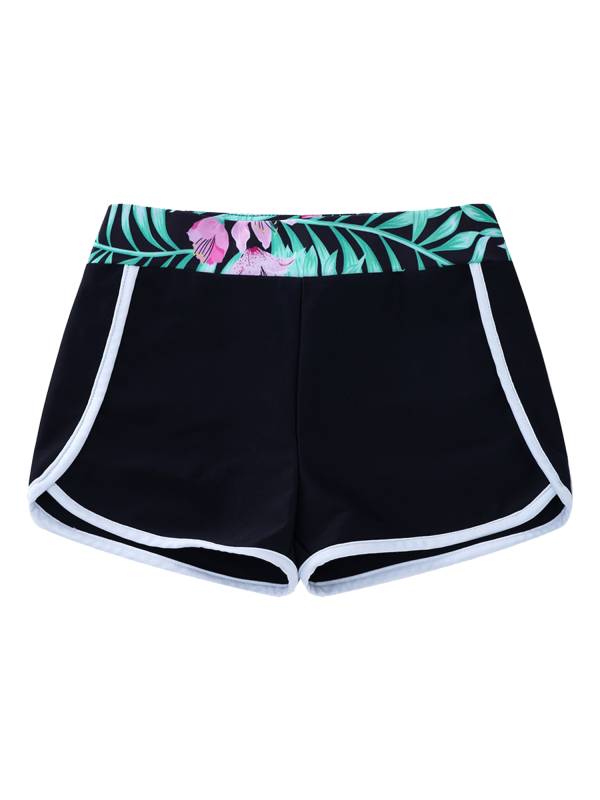Kids Girls Two Pieces Swimwear Sleeveless Top and Shorts Set thumb