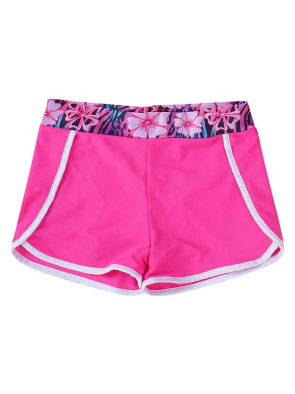 Kids Girls Two Pieces Swimwear Sleeveless Top and Shorts Set thumb