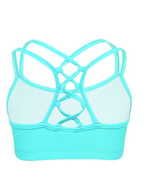 Kids Girls Two Pieces Swimwear Sleeveless Top and Shorts Set thumb