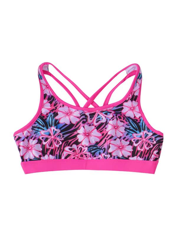 Kids Girls 2pcs Sleeveless U Neck Crop Top and Shorts Sports Set thumb