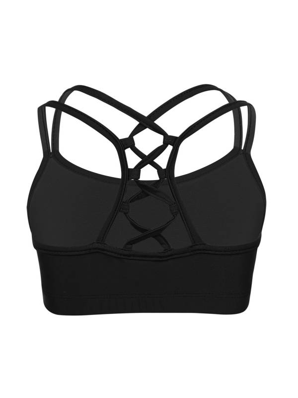 Kids Girls Two Pieces Sleeveless Strappy Tankini Swimsuit Sets thumb