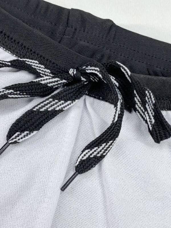 Kids Boys Two Pieces Short Sleeve Top and Shorts Swimsuit Set thumb