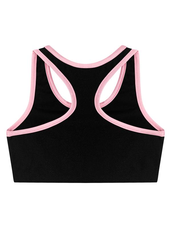 Kids Girls 2pcs Sleeveless Crop Top with Colorblock Leggings Sport Set thumb