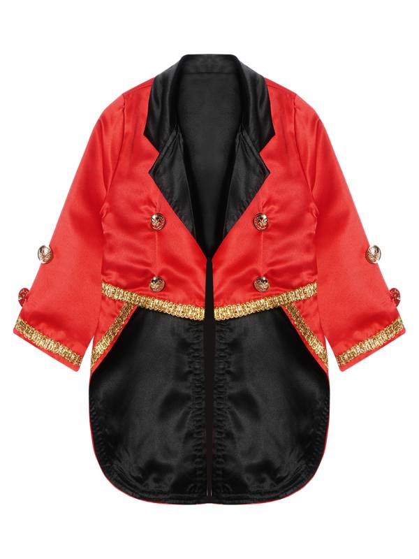 Toddler/Kids Boys Long Sleeves Lapel Collar Tuxedo Circus Costume thumb