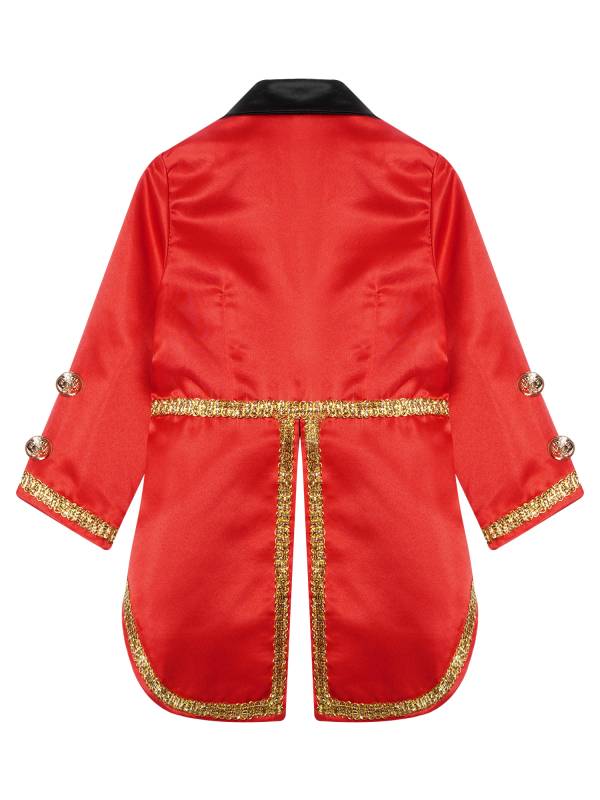 Toddler/Kids Boys Long Sleeves Lapel Collar Tuxedo Circus Costume thumb